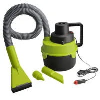Автомобильный пылесос The Black Multifunction Auto Vacuum 100 W для сухой и влажной уборки в салоне от прикуривателя 12V 3 насадки для авто