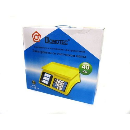 Торговые электронные весы до 40 кг Domotec MS-266 Пластик 40кг