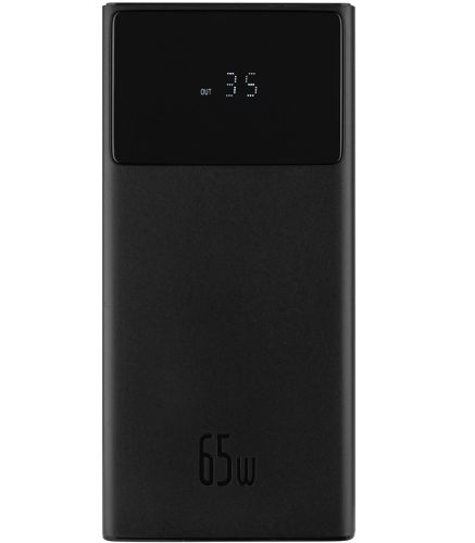 Зарядний пристрій УМБ Baseus Power Bank PPXJ3065 20000mAh 4 порти 65W з дисплеєм, Повербанк зовнішній акумулятор батарея для телефону і ноутбука