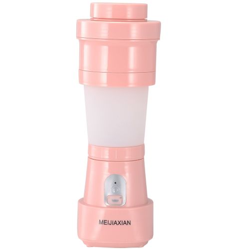 Складной силиконовый блендер Folding Juicer MeijiaxianJP-005 аккумуляторный для сока 500мл, Беспроводная USB соковыжималка для смешивания смузи JP005