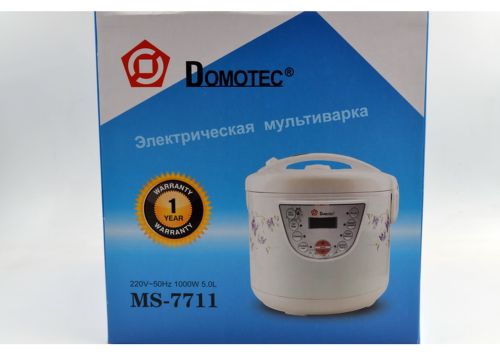 Мультиварка Domotec MS-7711 5 літрів 6 програм White + книга рецептів
