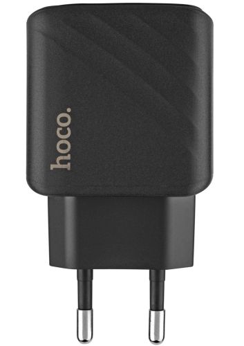 Сетевое зарядное устройство зарядка Hoco CS22A PD30W на один порт Type-C USB-C, Адаптер питания блок Хоко для быстрой зарядки телефона Черный
