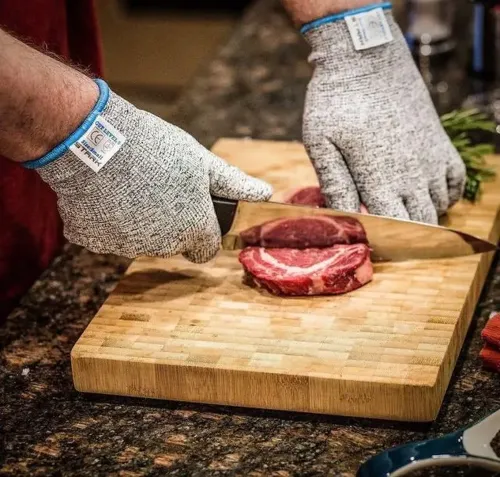 Защитные перчатки, устойчивые к порезам Cut Resistant Gloves, Сверхпрочные перчатки с защитой от порезов и проколов, Перчатки для защиты рук Серые