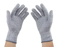 Защитные перчатки, устойчивые к порезам Cut Resistant Gloves, Сверхпрочные перчатки с защитой от порезов и проколов, Перчатки для защиты рук Серые