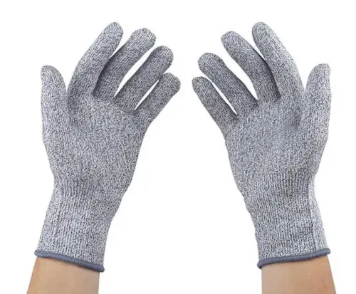 Защитные перчатки, устойчивые к порезам Cut Resistant Gloves, Сверхпрочные перчатки с защитой от порезов и проколов, Перчатки для защиты рук Серые