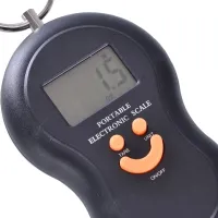 Цифровые кантерные весы ACS 601 Кантер до 50 кг 603 Domotec MS-50, Ручные карманные электронные весы безмен, Электронный Кантер-весы Черный