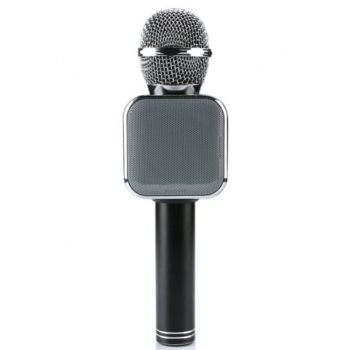 Бездротовий мікрофон караоке Wster WS-1818 Bluetooth USB AUX FM з вбудованою колонкою і функцією зміни голосу на акумуляторі в чохлі WS1818
