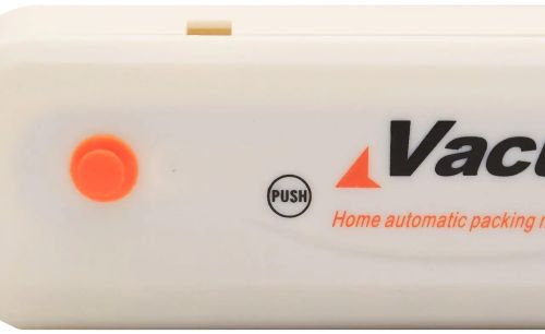 Вакуумный упаковщик пакетов New Vacuum Sealer автоматический вакууматор, бытовой аппарат вакуумайзер для упаковки и хранения еды, продуктов Белый