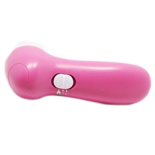 Електричний жіночий масажер для обличчя 5 в 1 Multifunction Face Cleaner AE-8782C 5 насадок, Масажна щітка зі змінними насадками на батарейках