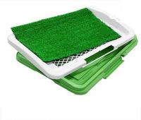 Трирівневий туалет для собак Puppy Potty Pad 872, Відкритий лоток з імітацією трави для тварин 47х34х6 см