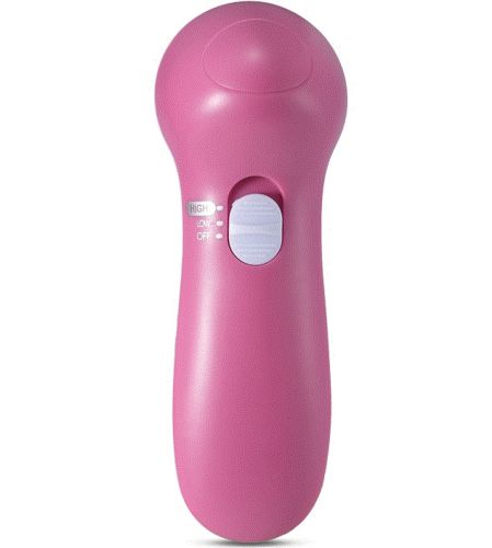 Електричний жіночий масажер для обличчя 5 в 1 Multifunction Face Cleaner AE-8782C 5 насадок, Масажна щітка зі змінними насадками на батарейках