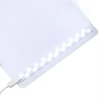 Розкладний фотобокс NJ-0065 з Led-підсвічуванням 40x40x40 см для предметної зйомки, світловий лайтбокс для макрозйомки, міні фотостудія 2 фону
