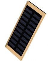 Портативний зарядний батарея Power Bank Solar Water Cube 20000 mAh з сонячною панеллю, зовнішній акумулятор повербанк USB 2,1 а 20000мАч з ліхтариком
