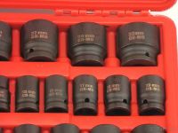 Набір торцевих шестигранних головок Piece Tool Set 1/2 " 31шт в кейсі, ударні головки 8-32mm з подовжувачем і кутовий насадкою 31 предмет у валізі