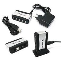 Вертикальний USB хаб HUB 2.0 Tomtop на 7 портів розгалужувач подовжувач від мережі