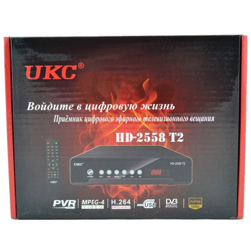Цифровой эфирный Тюнер T2 UKC HD-2558 в металическом корпусе wi-fi DVB-Т2 ресивер