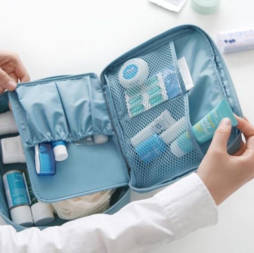 Дорожня сумка для косметики Travel Wash Admission Package Blue косметичка для подорожей