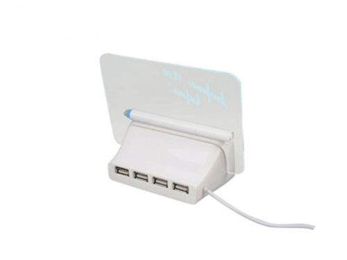 Настольные светодиодные часы Highstar с Led доской для записей с USB хабом, маркером и подсветкой