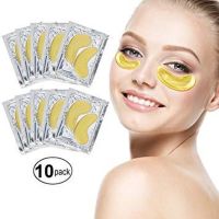 Золоті колагенові патчі для очей Efero Crystal Golden Gold Eye Mask з біоактивним золотом 10шт