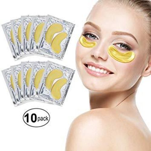 Золоті колагенові патчі для очей Efero Crystal Golden Gold Eye Mask з біоактивним золотом 10шт