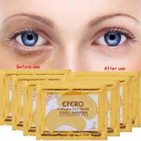 Золоті колагенові патчі для очей Efero Crystal Golden Gold Eye Mask з біоактивним золотом 10шт