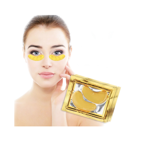 Золоті колагенові патчі для очей Efero Crystal Golden Gold Eye Mask з біоактивним золотом 10шт