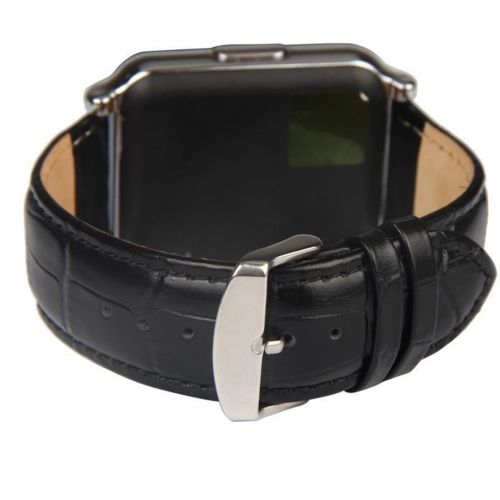 Розумні годинник Smart Watch W90 black чорні шкіряний ремінець