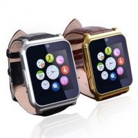 Розумні годинник Smart Watch W90 black чорні шкіряний ремінець