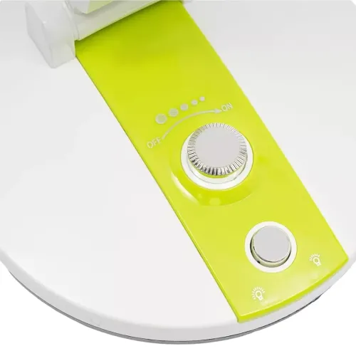 Настільний акумуляторний вентилятор Hurry Bolt HB-2019 з LED підсвічуванням, Бездротовий складаний охолоджувач повітря 8" дюймів від акумулятора 18650