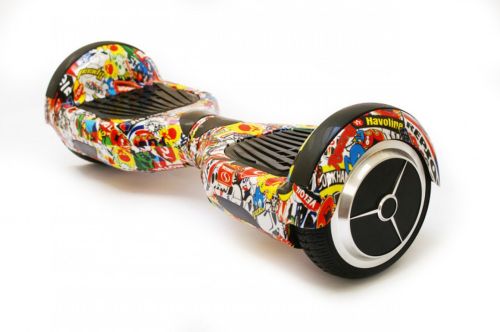 Гироскутер гироборд Smart Balance Wheel 6.5" A3 с автобалансом и пультом Bluetooth Icons + чехол Ико