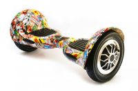 Гироскутер гироборд Smart Balance Wheel 10" i10 с автобалансом и пультом Bluetooth Icons Граффити Иконки
