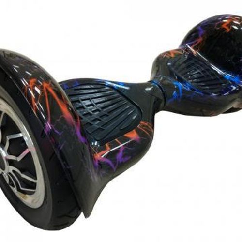 Гироскутер гироборд Smart Balance Wheel 10 " i10 з автобалансом і пультом Bluetooth кольорова блискавка