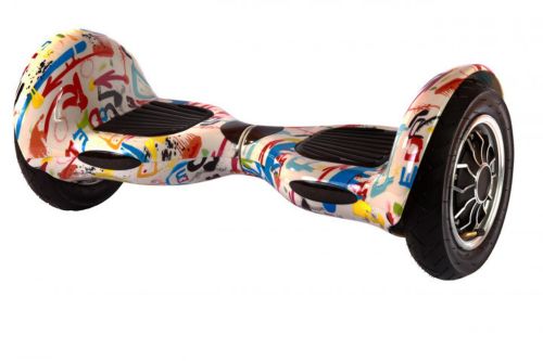 Гироскутер гироборд Smart Balance Wheel 10 " i10 з автобалансом і пультом Bluetooth бризки фарби на білому