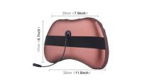 Масажна подушка з інфрачервоним підігрівом Massage Pillow QY-8028, роликовий масажер для спини і шиї