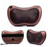Масажна подушка з інфрачервоним підігрівом Massage Pillow QY-8028, роликовий масажер для спини і шиї