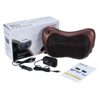 Масажна подушка з інфрачервоним підігрівом Massage Pillow QY-8028, роликовий масажер для спини і шиї