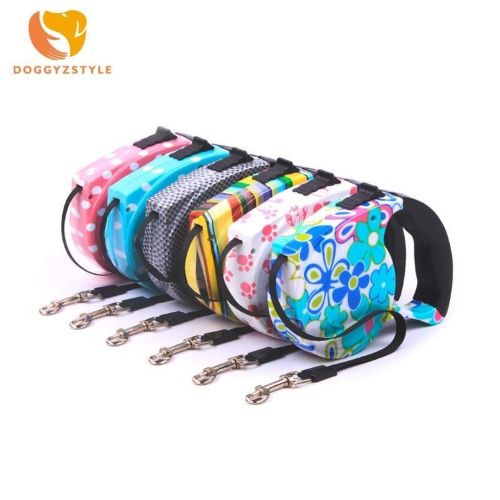 Поводок рулетка для собак с кнопочным блокиратором длины Retractable Dog Leash 3 м до 25 кг Маленький