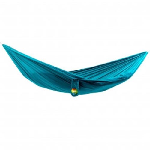 Гамак із нейлону туристичний одномісний Travel hammock 270х140 см Літній із кишенею