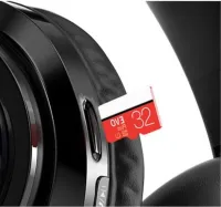 Бездротові накладні навушники Bluetooth B39 Black з мікрофоном підтримкою TF-карти і LED підсвічуванням SD AUX блютуз стерео навушники чорно-червоні