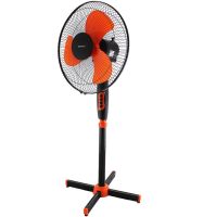 Напольный вентилятор Domotec MS-1619 40 см stand fan 16" дюймов 40W оранжевый Домотек Orange на телескопической ножке с поворотом и наклоном