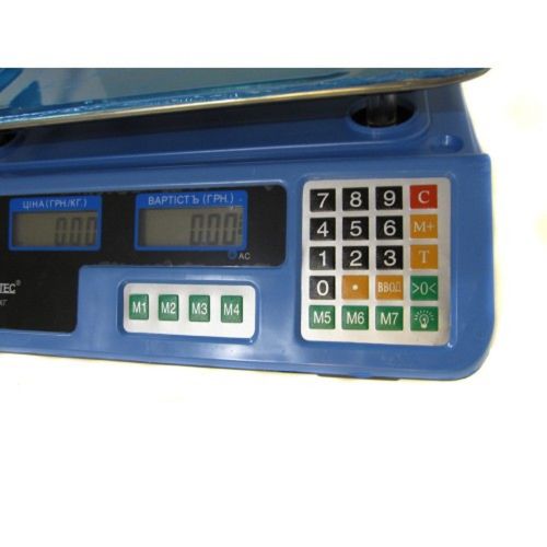 Торгові електронні ваги Domotec MS-987 до 50 кг 6V точність 5гр