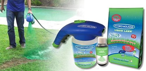 Рідкий газон Hydro Mousse Liquid Lawn 2 в 1 + Розпилювач для гідропосіву (Гідро маус)