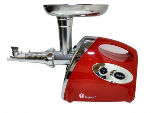 Електрична м'ясорубка з соковижималкою Domotec MS - 2019 2400W Red, Червона