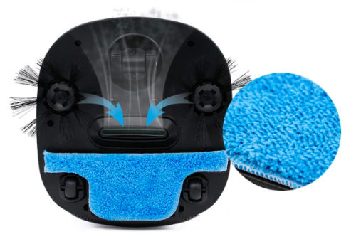 Миючий пилосос робот Zeof Robotic Vacuum cleaner WY-502, пилосос для вологого і сухого прибирання iCleaner 3d160