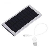Портативний зарядний Power Bank Smart На сонячній батареї Solar 89000 mAh Slim тонкий