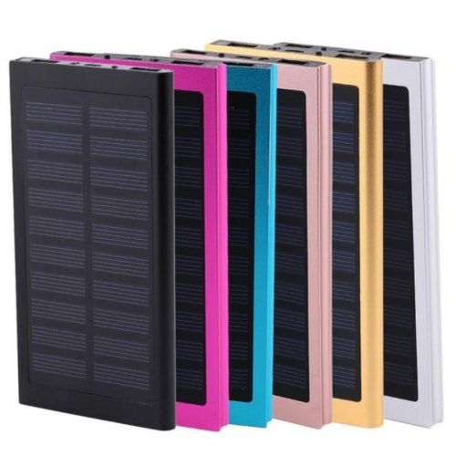Портативний зарядний Power Bank Smart На сонячній батареї Solar 89000 mAh Slim тонкий