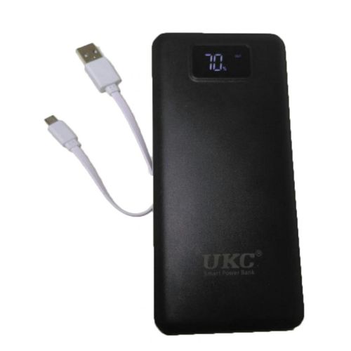 Зовнішній акумулятор Power Bank UKC K8 990000 mAh c LCD дисплеєм на 3 usb Black