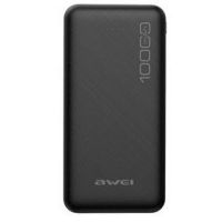 Портативний зарядний пристрій Power Bank Awei P28K 10000 mAh, Black Чорний