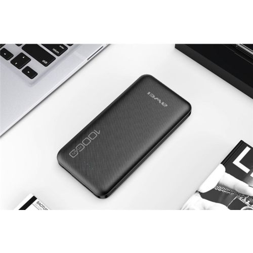 Портативний зарядний пристрій Power Bank Awei P28K 10000 mAh, Black Чорний