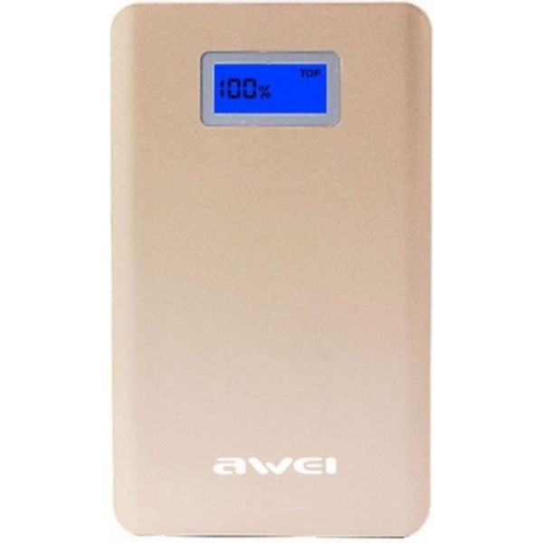 Портативний зарядний пристрій Power Bank Awei P83k з LCD дисплеєм 10000 mAh